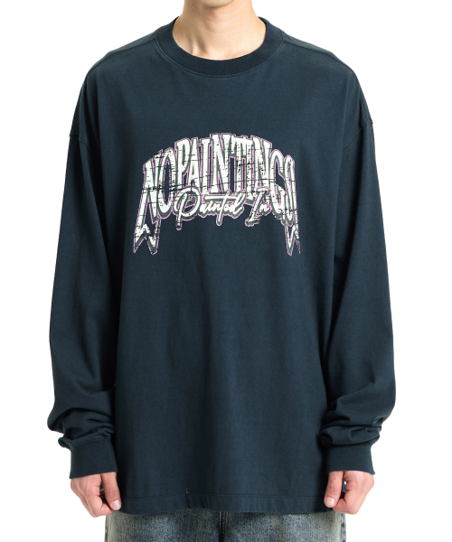 VONVAT(ヴォンバト)の「Vintage Graphic LS (Navy)(Tシャツ/カットソー・レディース・ネイビー・FREE)」の1枚目の写真