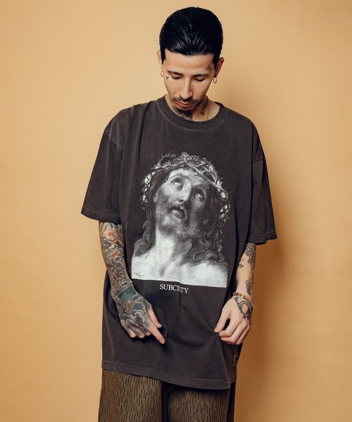 Subciety(サブサエティ)の「Jesus tee(Tシャツ/カットソー・メンズ・ホワイト/グリーン/ブラック・SMALL/MEDIUM/LARGE/X-LARGE)」の15枚目の写真