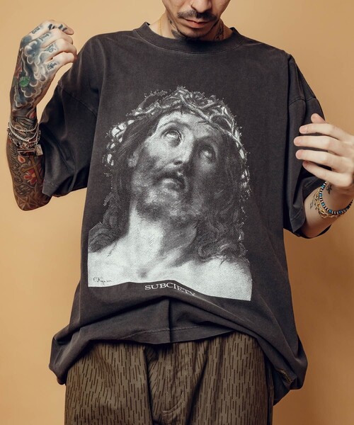 Subciety(サブサエティ)の「Jesus tee(Tシャツ/カットソー・メンズ・ホワイト/グリーン/ブラック・SMALL/MEDIUM/LARGE/X-LARGE)」の16枚目の写真