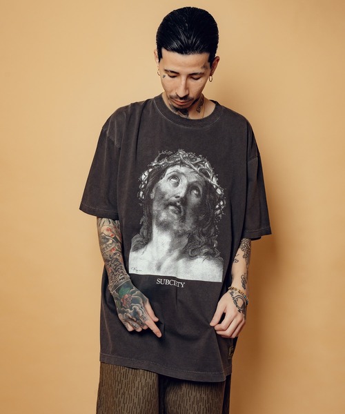 Subciety(サブサエティ)の「Jesus tee(Tシャツ/カットソー・メンズ・ホワイト/グリーン/ブラック・SMALL/MEDIUM/LARGE/X-LARGE)」の8枚目の写真