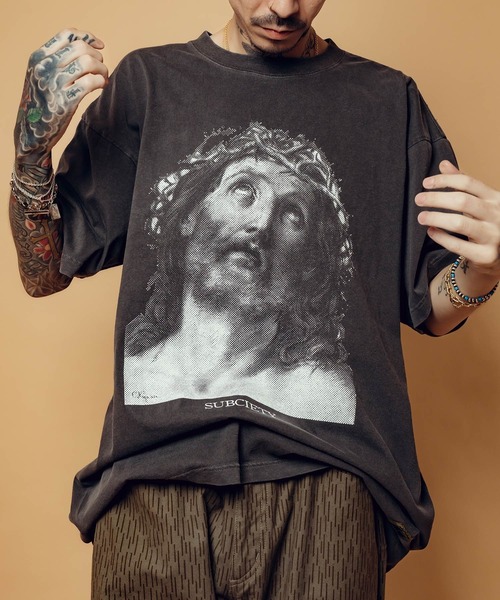 Subciety(サブサエティ)の「Jesus tee(Tシャツ/カットソー・メンズ・ホワイト/グリーン/ブラック・SMALL/MEDIUM/LARGE/X-LARGE)」の11枚目の写真