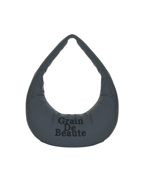 GRAIN DE BEAUTE（グランデボーテ）の「BORSA HOBO S [CHARCOAL]（ショルダーバッグ・レディース・チャコール・S）」の2枚目の写真