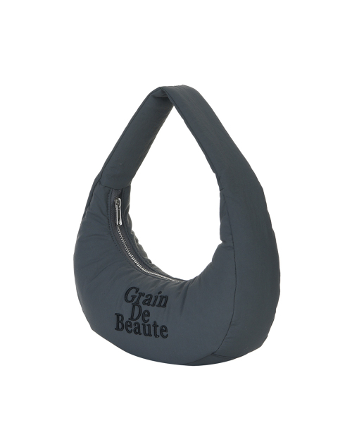 GRAIN DE BEAUTE（グランデボーテ）の「BORSA HOBO S [CHARCOAL]（ショルダーバッグ・レディース・チャコール・S）」の3枚目の写真