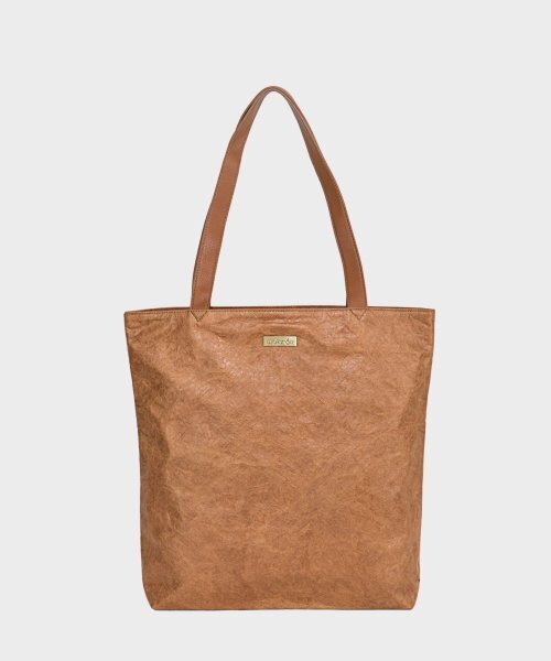 WALLAROO(ワラル)の「ワラル プレミアム エコバッグ ニュースクエア ブラウン(エコバッグ/サブバッグ・レディース・ブラウン・FREE)」の1枚目の写真