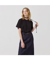 ADAUL（アダウル）の「ベーシックリボンチョーカートップスセット - ブラック（Tシャツ/カットソー）」