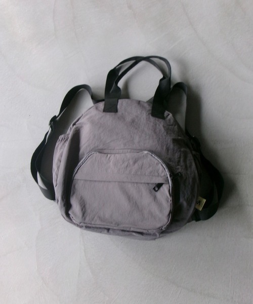 SANSeLF(サンセルフ)の「【SANSeLF】2WAYキャリーオンナイロンリュック saa26s007(バックパック/リュック・レディース・ベージュ/グレー/カーキ/ブラック・FREE)」の16枚目の写真