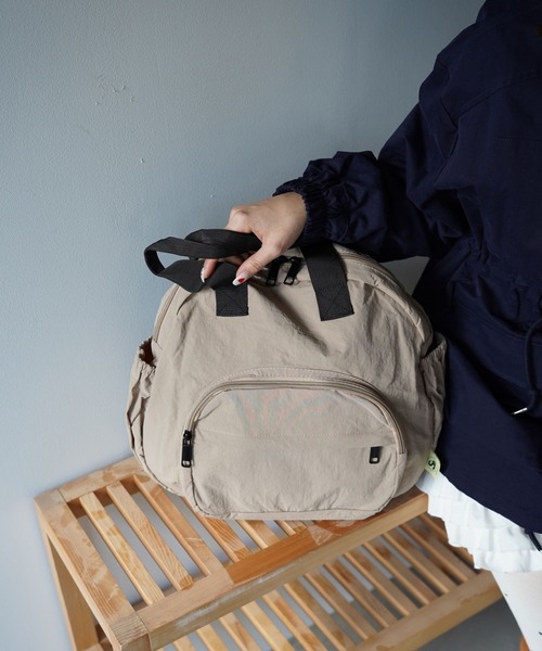 SANSeLF(サンセルフ)の「【SANSeLF】2WAYキャリーオンナイロンリュック saa26s007(バックパック/リュック・レディース・ベージュ/グレー/カーキ/ブラック・FREE)」の6枚目の写真