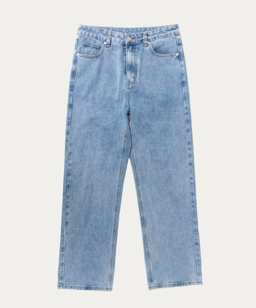 ACSHI(アクシ)の「デイリーセミロングワイドデニムパンツ(ライトブルー)(デニムパンツ・メンズ・その他・M/L/XL/XXL)」の6枚目の写真