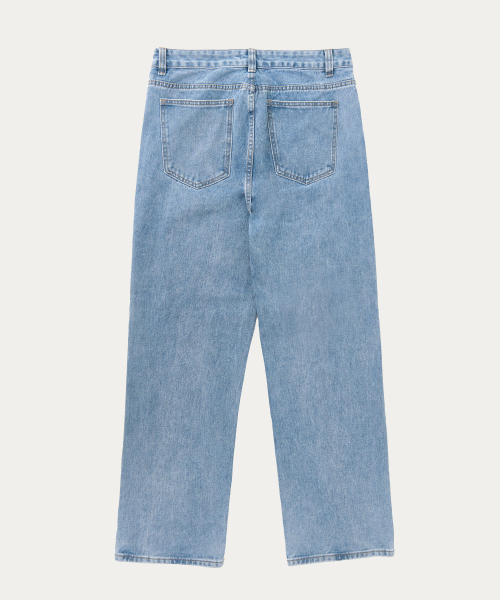 ACSHI(アクシ)の「デイリーセミロングワイドデニムパンツ(ライトブルー)(デニムパンツ・メンズ・その他・M/L/XL/XXL)」の7枚目の写真