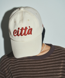 CITTA（シータ）の「シグニチャーシータロゴステッチボールキャップ_CTA922(ホワイト)（キャップ）」