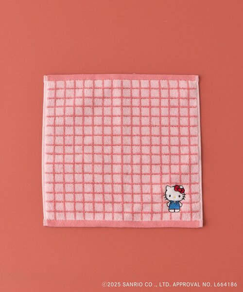 BIRTHDAY BAR(バースデイバー)の「【Sanrio characters】刺繍チェックタオルハンカチ(ハンカチ/ハンドタオル・レディース・ブルー系その他/ピンク・0)」の4枚目の写真