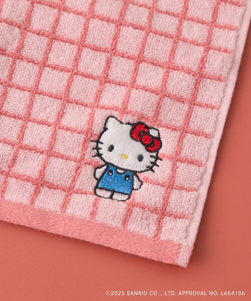 BIRTHDAY BAR(バースデイバー)の「【Sanrio characters】刺繍チェックタオルハンカチ(ハンカチ/ハンドタオル・レディース・ブルー系その他/ピンク・0)」の5枚目の写真