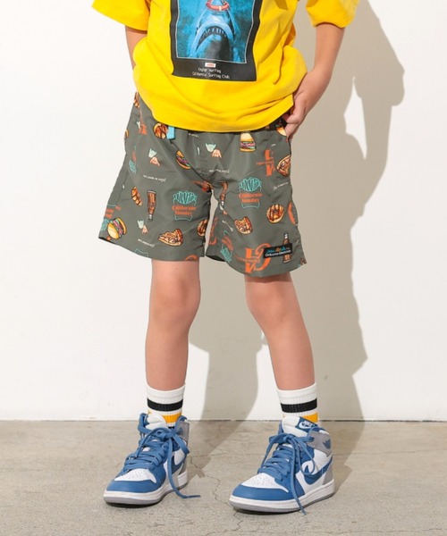 Ocean&Ground(オーシャン&グラウンド)の「ウミヤマソウガラ夏ショーツ(その他パンツ・キッズ・チャコール/ダークグリーン/ターコイズブルー/オフホワイト・100/90/120/110/140/130)」の1枚目の写真