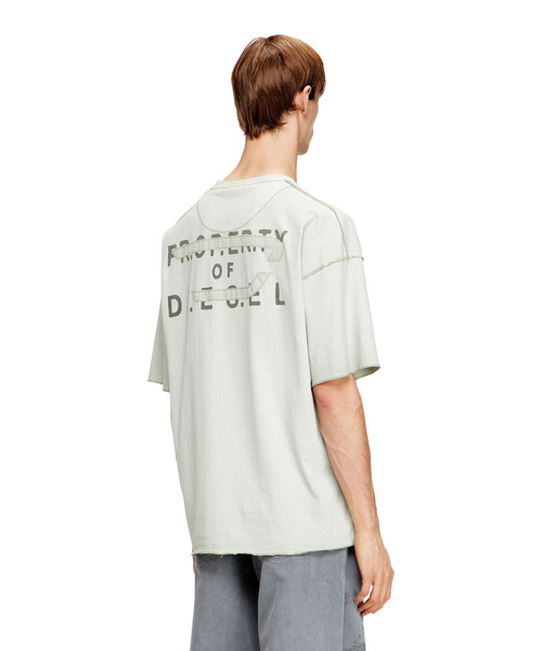 DIESEL(ディーゼル)の「メンズ Tシャツ T-LOOK(Tシャツ/カットソー・メンズ・ベージュ系その他/グレー系その他・X-SMALL/XX-LARGE/SMALL/MEDIUM/X-LARGE/LARGE/XXX-LARGE)」の8枚目の写真