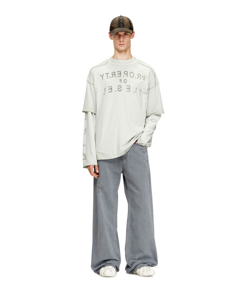 DIESEL(ディーゼル)の「メンズ Tシャツ T-LOOK(Tシャツ/カットソー・メンズ・ベージュ系その他/グレー系その他・X-SMALL/XX-LARGE/SMALL/MEDIUM/X-LARGE/LARGE/XXX-LARGE)」の13枚目の写真