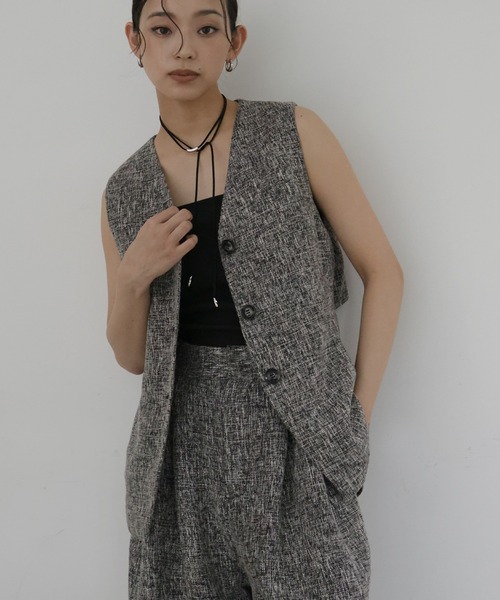 サマーツイードジレ（ベスト）｜hellam（へラム）のファッション通販