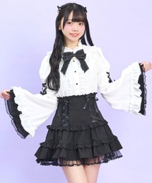 Secret Honey | フレア袖スタンドカラーブラウス(シャツ/ブラウス)