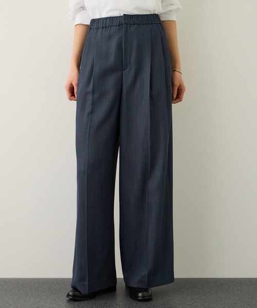 ROPE'(ロペ)の「イージータックワイドパンツ/イージーケア・セットアップ対応(その他パンツ・レディース・ピンク/ダークブラウン/ネイビー・40/38/36)」の7枚目の写真