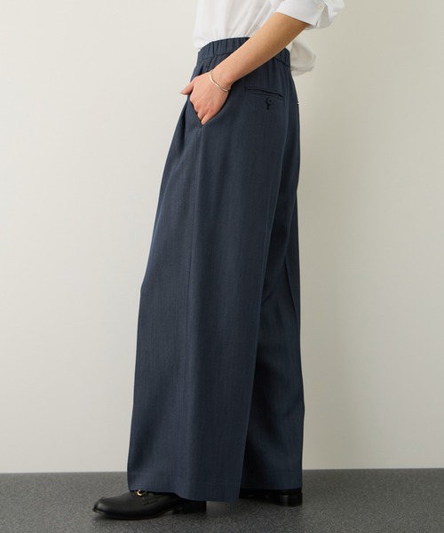 ROPE'(ロペ)の「イージータックワイドパンツ/イージーケア・セットアップ対応(その他パンツ・レディース・ピンク/ダークブラウン/ネイビー・40/38/36)」の8枚目の写真