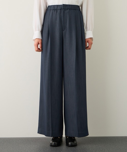 ROPE'(ロペ)の「イージータックワイドパンツ/イージーケア・セットアップ対応(その他パンツ・レディース・ピンク/ダークブラウン/ネイビー・40/38/36)」の16枚目の写真