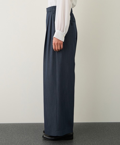 ROPE'(ロペ)の「イージータックワイドパンツ/イージーケア・セットアップ対応(その他パンツ・レディース・ピンク/ダークブラウン/ネイビー・40/38/36)」の17枚目の写真