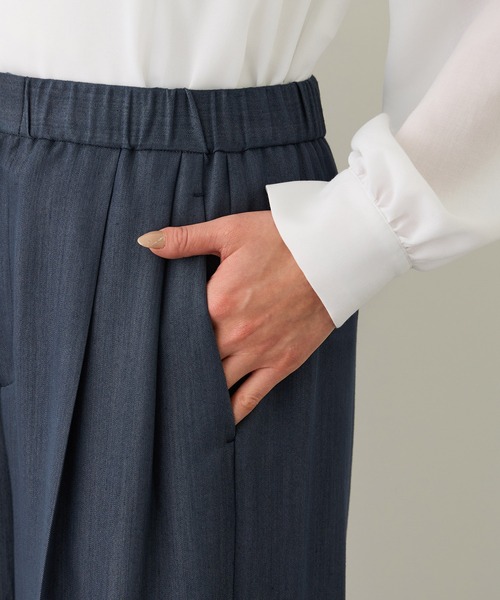 ROPE'(ロペ)の「イージータックワイドパンツ/イージーケア・セットアップ対応(その他パンツ・レディース・ピンク/ダークブラウン/ネイビー・40/38/36)」の21枚目の写真