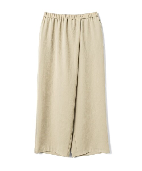 mizuiroind(ミズイロインド)の「mizuiro ind ラップライクイージーパンツ(その他パンツ・レディース・チャコールグレー/ブラック/サンドベージュ/ネイビー・FREE)」の1枚目の写真