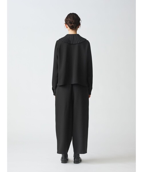 mizuiroind(ミズイロインド)の「mizuiro ind ラップライクイージーパンツ(その他パンツ・レディース・チャコールグレー/ブラック/サンドベージュ/ネイビー・FREE)」の12枚目の写真