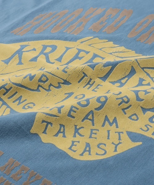 KRIFF MAYER(クリフメイヤー)の「【超接触冷感/UVカット】夏季GO! T(魚)(Tシャツ/カットソー・メンズ・ブラック/ブルー/オフホワイト/ベージュ・X-LARGE/LARGE/MEDIUM)」の9枚目の写真