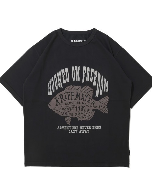 KRIFF MAYER(クリフメイヤー)の「【超接触冷感/UVカット】夏季GO! T(魚)(Tシャツ/カットソー・メンズ・ブラック/ブルー/オフホワイト/ベージュ・X-LARGE/LARGE/MEDIUM)」の20枚目の写真