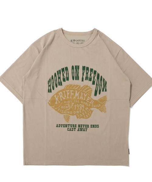 KRIFF MAYER(クリフメイヤー)の「【超接触冷感/UVカット】夏季GO! T(魚)(Tシャツ/カットソー・メンズ・ブラック/ブルー/オフホワイト/ベージュ・X-LARGE/LARGE/MEDIUM)」の21枚目の写真