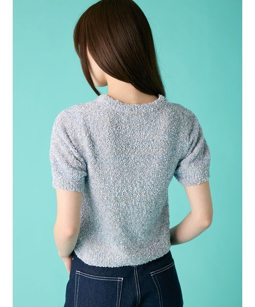 FURFUR(ファーファー)の「【WEB・一部店舗限定カラー】キャットモチーフジャガードニットトップス(ニット/セーター・レディース・ブラック/サックスブルー/ホワイト/ピンク・F)」の12枚目の写真