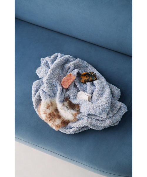 FURFUR(ファーファー)の「【WEB・一部店舗限定カラー】キャットモチーフジャガードニットトップス(ニット/セーター・レディース・ブラック/サックスブルー/ホワイト/ピンク・F)」の9枚目の写真