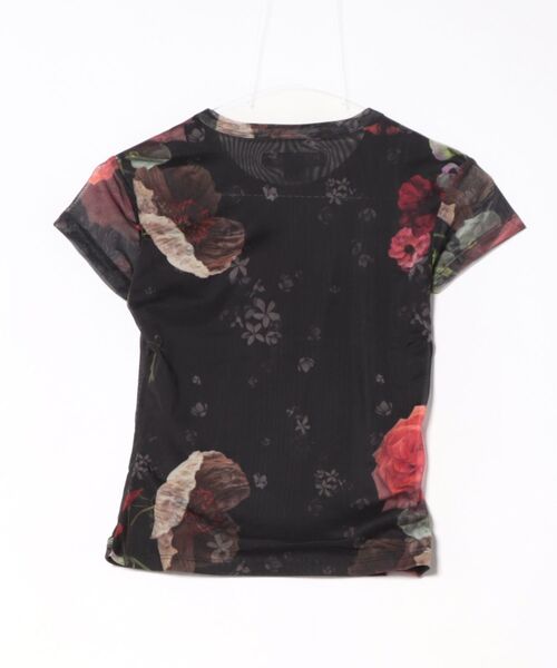 ALLSAINTS(オールセインツ)の「ELLIE MESH FLORAL T-SHIRT | ELLIE メッシュ フローラル Tシャツ(Tシャツ/カットソー・レディース・ブラック系その他・6/10/4/8/12)」の7枚目の写真