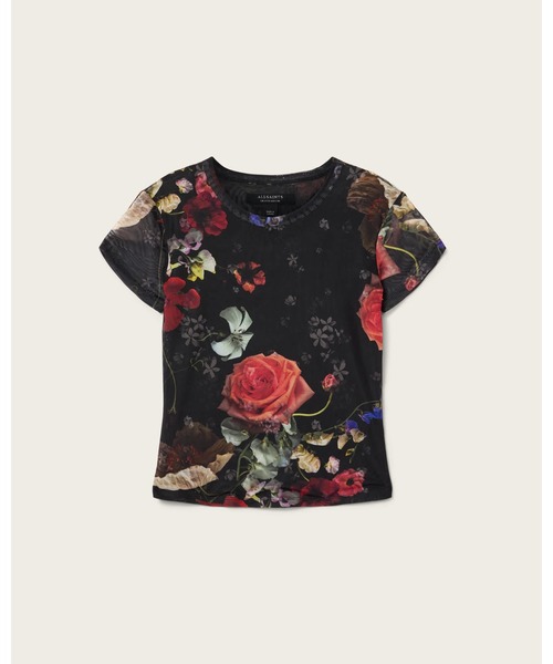 ALLSAINTS(オールセインツ)の「ELLIE MESH FLORAL T-SHIRT | ELLIE メッシュ フローラル Tシャツ(Tシャツ/カットソー・レディース・ブラック系その他・6/10/4/8/12)」の6枚目の写真