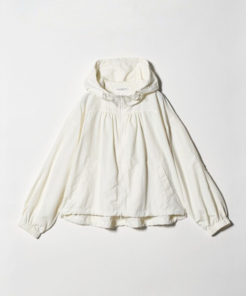 BEAUTY&YOUTH UNITED ARROWS（ビューティーアンドユースユナイテッドアローズ）の「ナイロン ギャザーフードブルゾン ウォッシャブル（ブルゾン・レディース・オフホワイト/ブラック・M/S）」の5枚目の写真