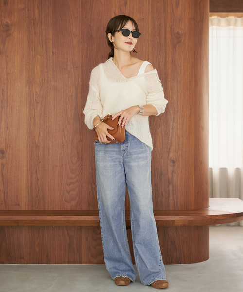 plage(プラージュ)の「《追加》R’IAM WIDE デニム 6(デニムパンツ・レディース・ブルー・36/34/32/38)」の2枚目の写真