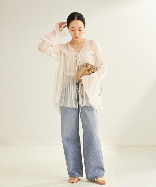 plage(プラージュ)の「《追加》R’IAM WIDE デニム 6(デニムパンツ・レディース・ブルー・36/34/32/38)」の20枚目の写真