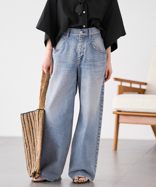 plage（プラージュ）の「《追加》R’IAM WIDE デニム 6（デニムパンツ・レディース・ブルー・36/34/32/38）」の15枚目の写真