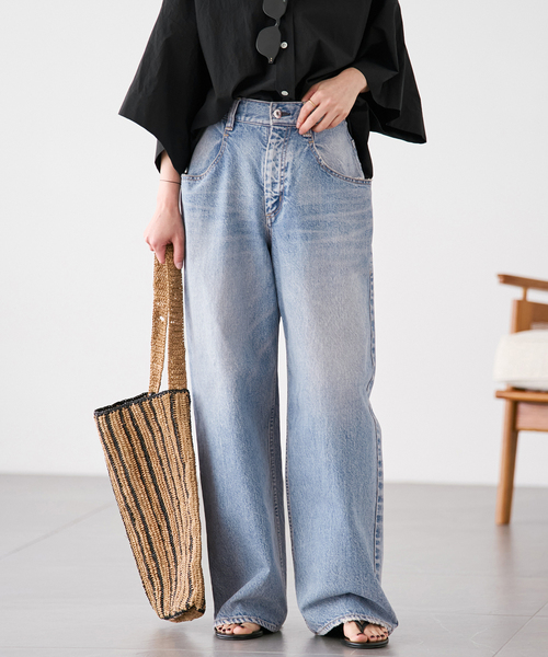 plage（プラージュ）の「《追加》R’IAM WIDE デニム 6（デニムパンツ・レディース・ブルー・36/34/32/38）」の16枚目の写真