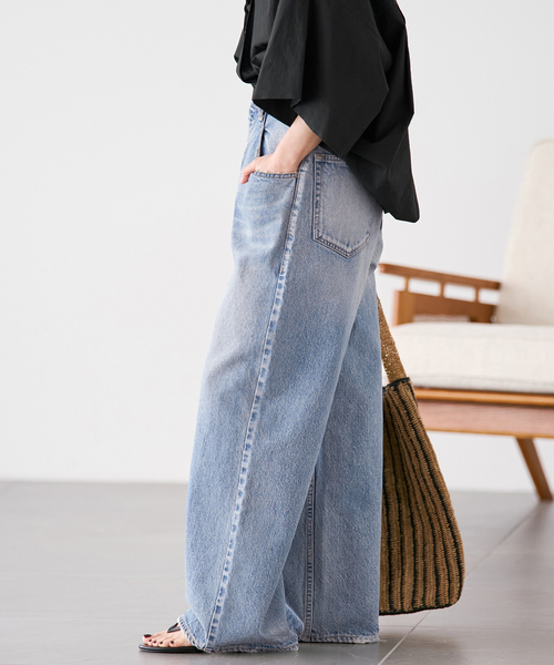 plage（プラージュ）の「《追加》R’IAM WIDE デニム 6（デニムパンツ・レディース・ブルー・36/34/32/38）」の17枚目の写真