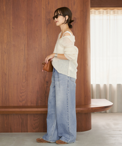 plage（プラージュ）の「《追加》R’IAM WIDE デニム 6（デニムパンツ・レディース・ブルー・36/34/32/38）」の20枚目の写真