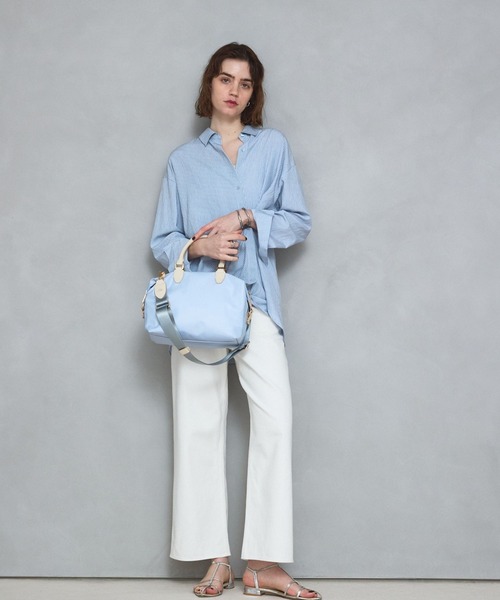 LOWELL things（ロウェル　シングス）の「Porta/2WAYボストンバッグM（ボストンバッグ・レディース・ネイビー/ベージュ/ライトブルー・フリー）」の15枚目の写真