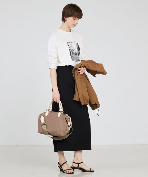 LOWELL things（ロウェル　シングス）の「Porta/2WAYボストンバッグM（ボストンバッグ・レディース・ネイビー/ベージュ/ライトブルー・フリー）」の18枚目の写真