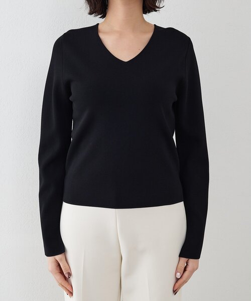 Whim Gazette（ウィムガゼット）の「2wayスムースプルオーバー（ニット/セーター・レディース・ブラック/ベージュ/ブラウン・FREE）」の8枚目の写真