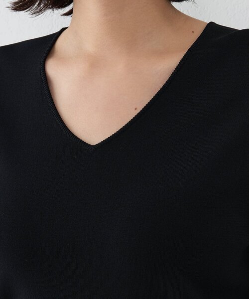 Whim Gazette（ウィムガゼット）の「2wayスムースプルオーバー（ニット/セーター・レディース・ブラック/ベージュ/ブラウン・FREE）」の22枚目の写真