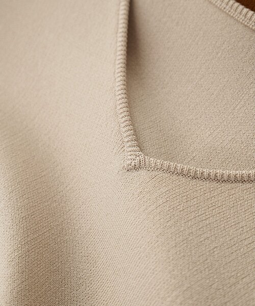 Whim Gazette（ウィムガゼット）の「2wayスムースプルオーバー（ニット/セーター・レディース・ブラック/ベージュ/ブラウン・FREE）」の16枚目の写真