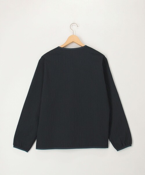 NOLLEY'S LIGHT（ノーリーズライト）の「シャーリングカーディガン（ブルゾン・メンズ・ブラック/ダークネイビー・L/M）」の18枚目の写真