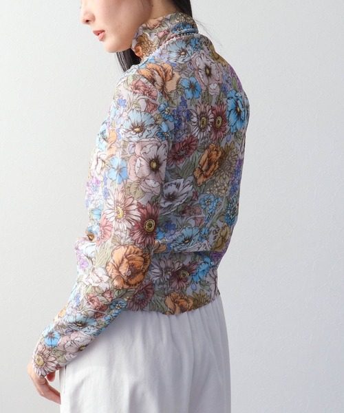 Three Four Time（ｽﾘｰﾌｫｰﾀｲﾑ）の「レトロフラワ―柄シアープルオーバー（ニット/セーター・レディース・グレー/ベージュ・FREE）」の22枚目の写真