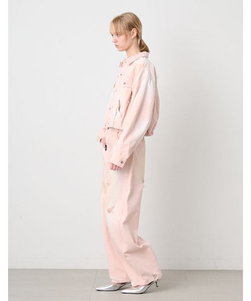 SORIN(ソリン )の「Balloon Soiled Denim Jacket/バルーン ソイルドデニムジャケット(デニムジャケット・レディース・インディゴブルー/ライトピンク・38)」の10枚目の写真